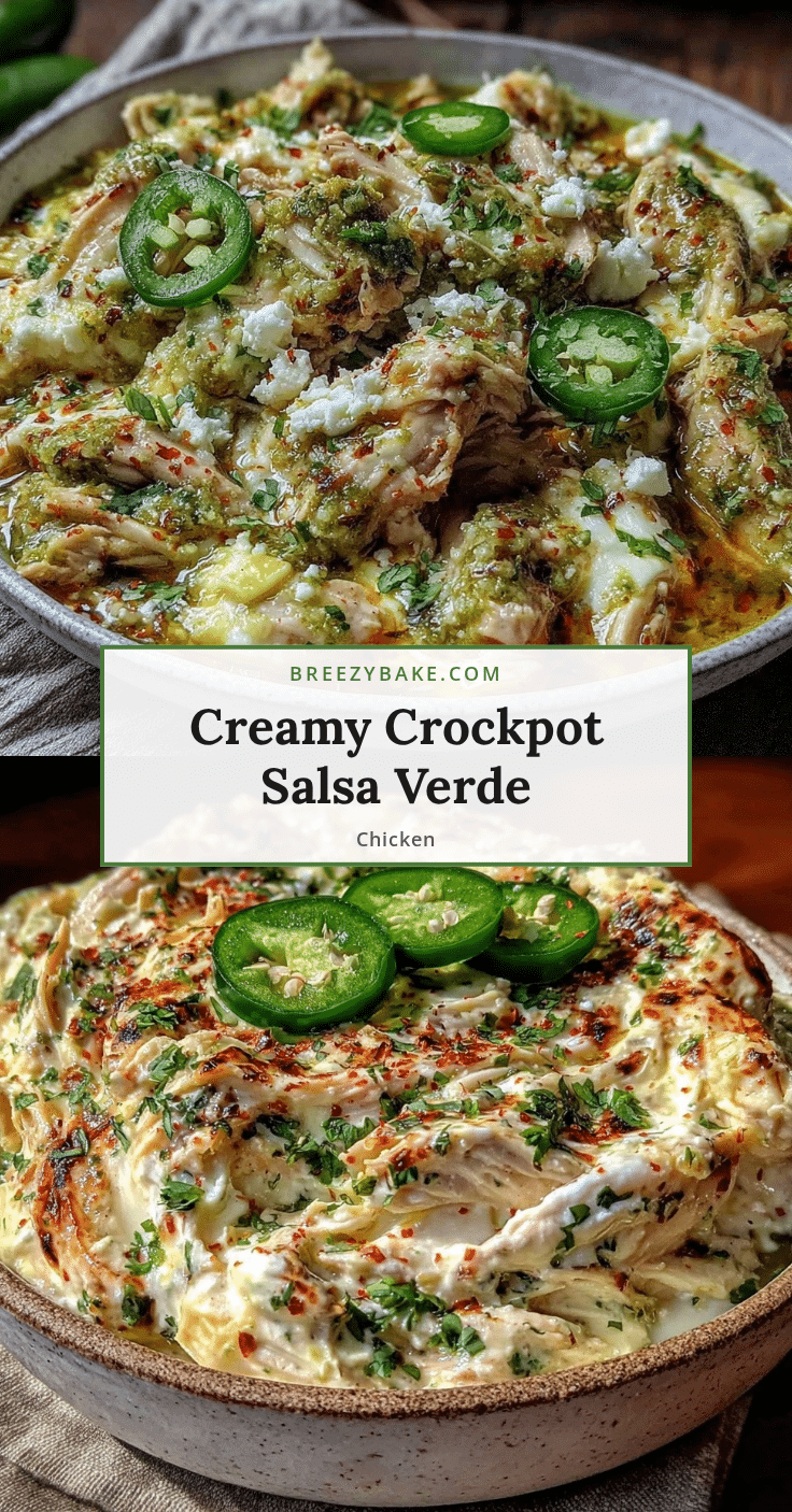 creamy salsa verde chicken crockpot recipe recipe