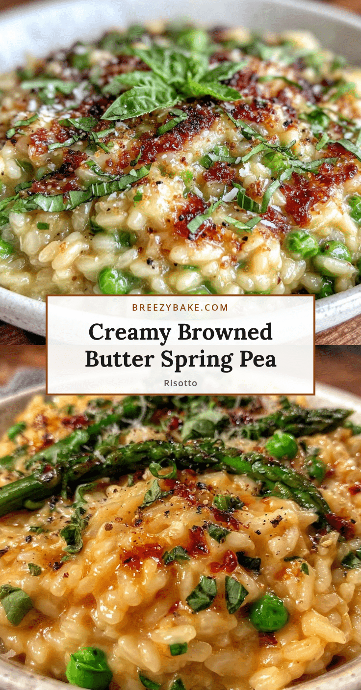 creamy spring pea risotto recipe