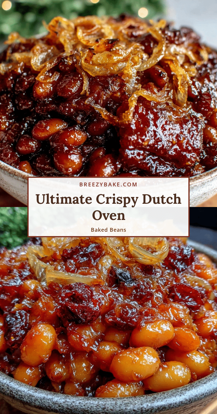 crispy dutch oven baked beans recipe