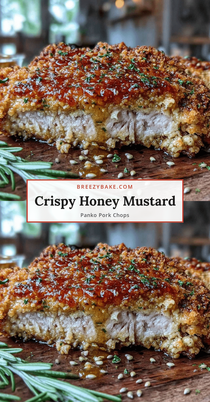 crispy honey mustard baked pork chops recipe