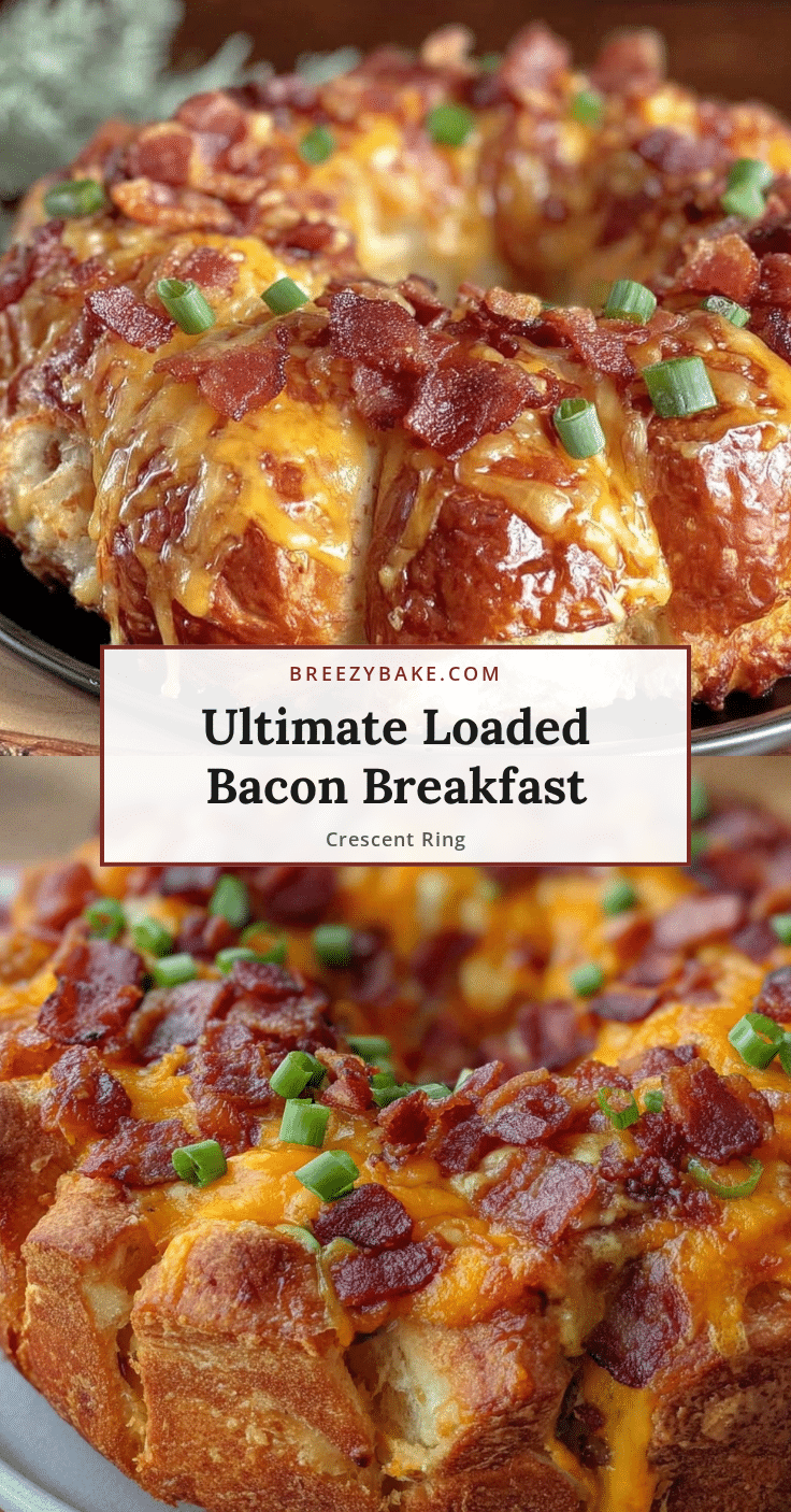 crispy loaded crescent roll breakfast ring recipe