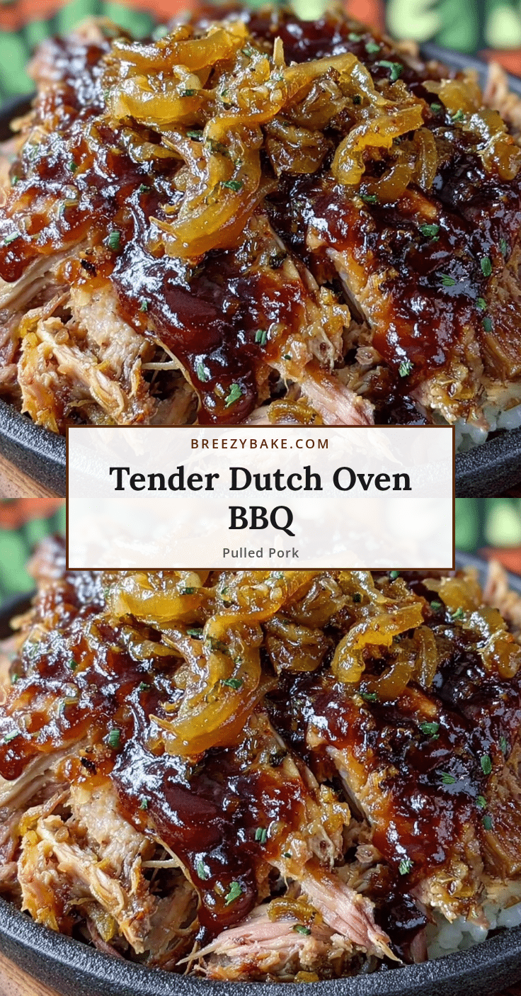 Dutch oven BBQ pulled pork recipe