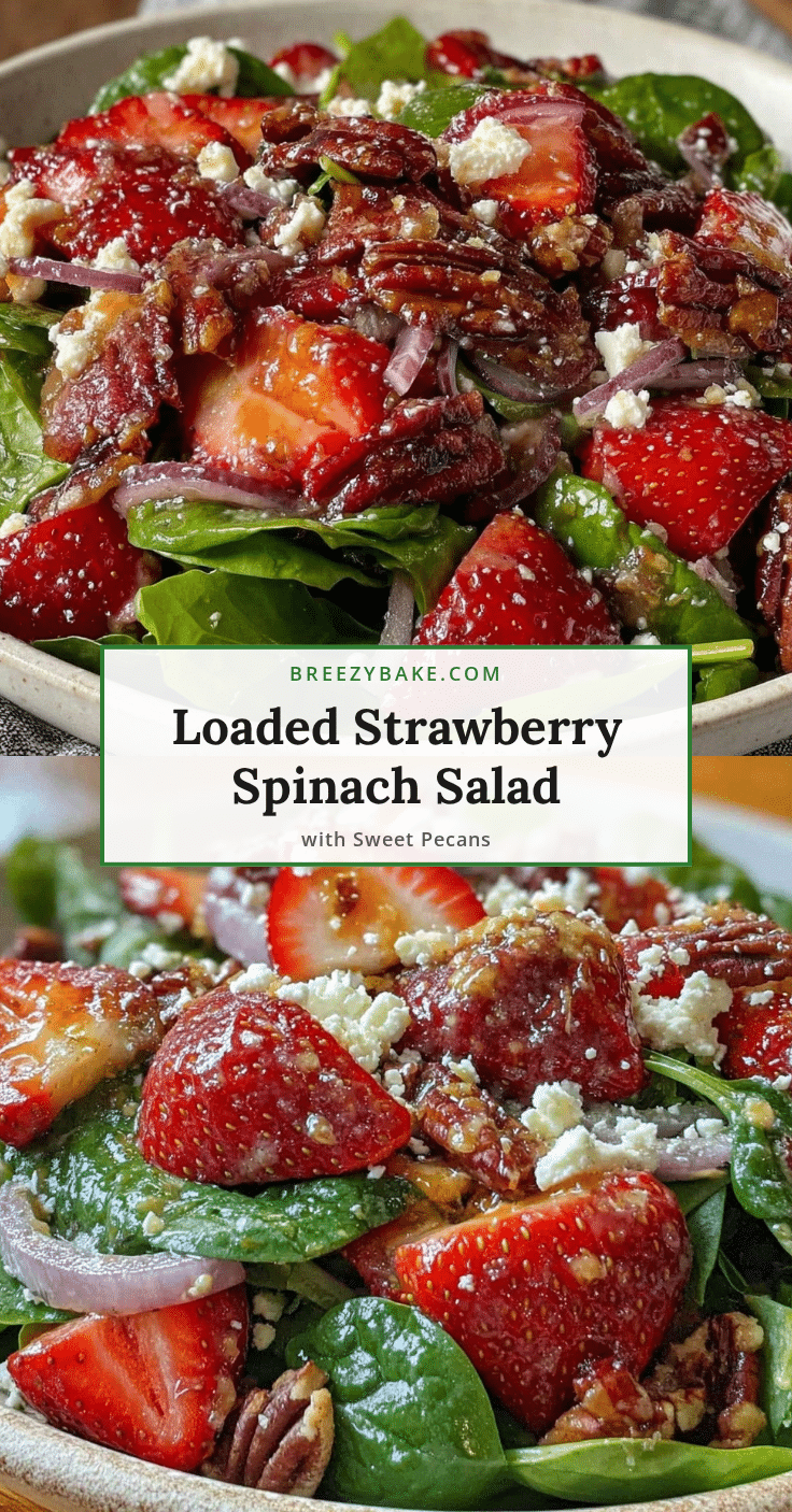 Fresh Loaded Strawberry Spinach Salad recipe