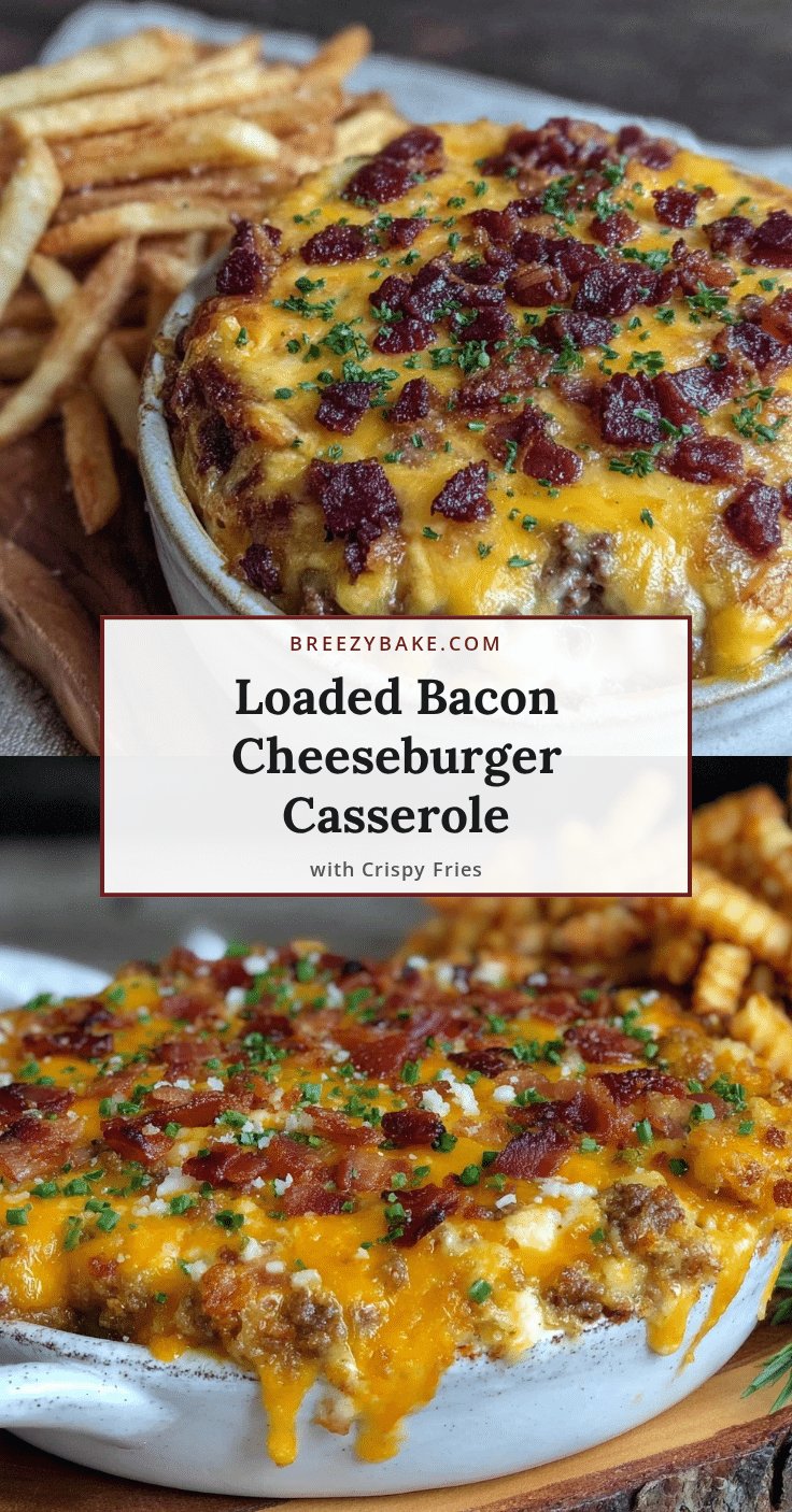 loaded bacon cheeseburger casserole recipe