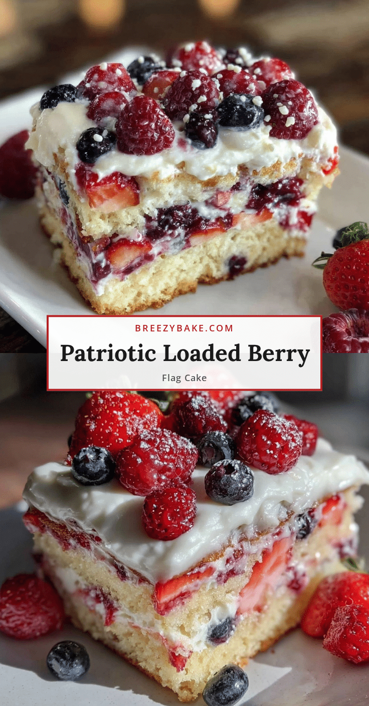 loaded berry flag cake recipe