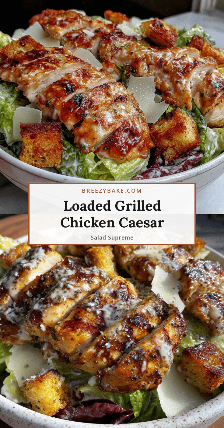 loaded grilled chicken Caesar salad recipe