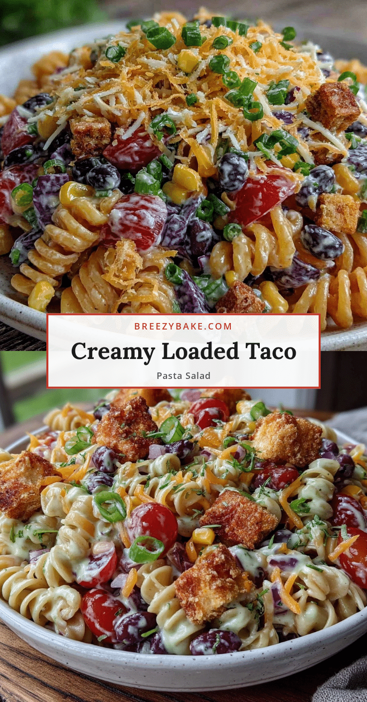 loaded taco pasta salad recipe