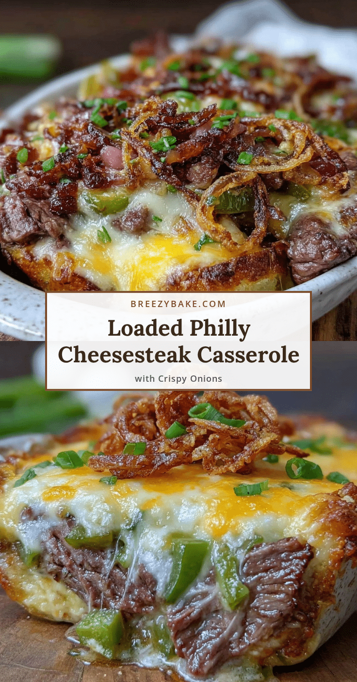 philly cheesesteak casserole recipe