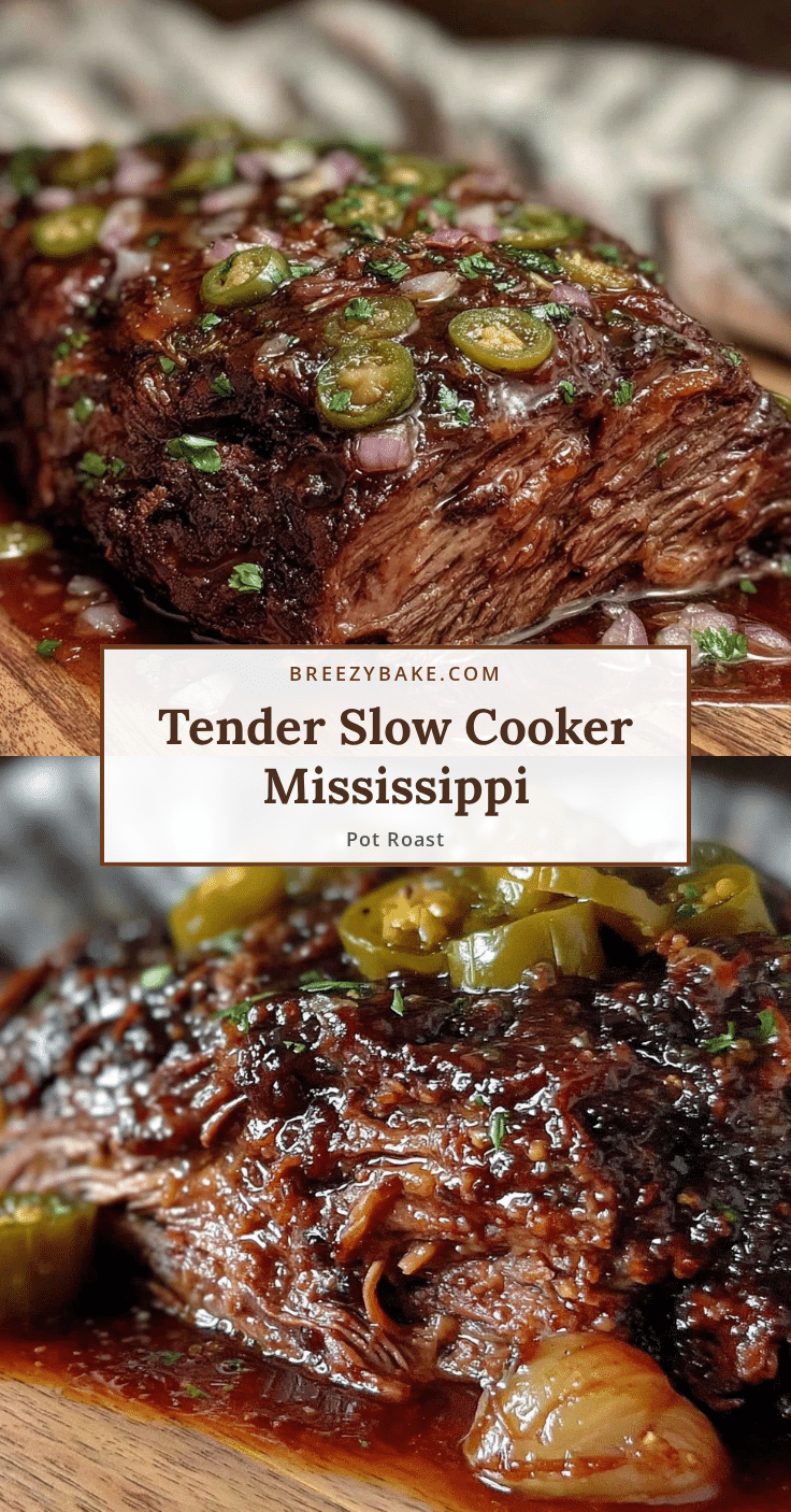 slow cooker Mississippi pot roast recipe