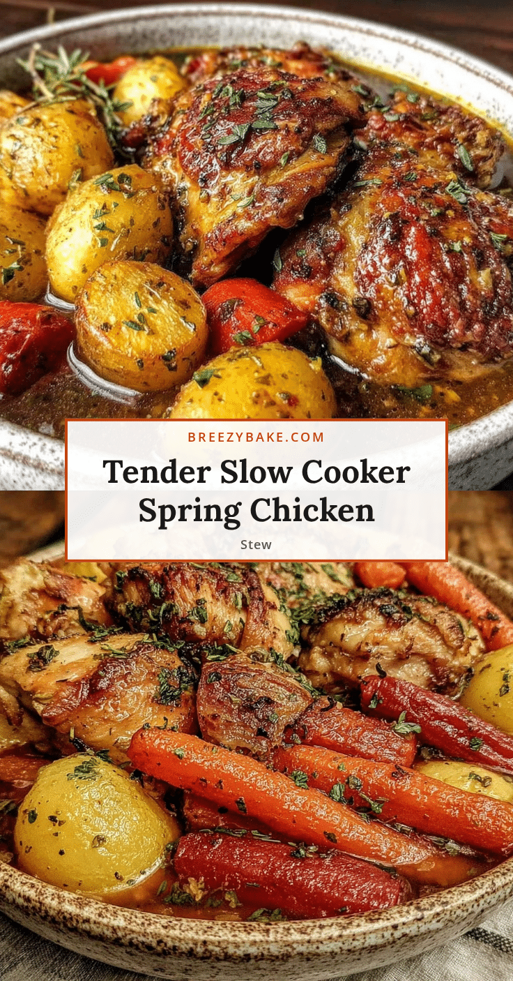 slow cooker spring chicken stew recipe