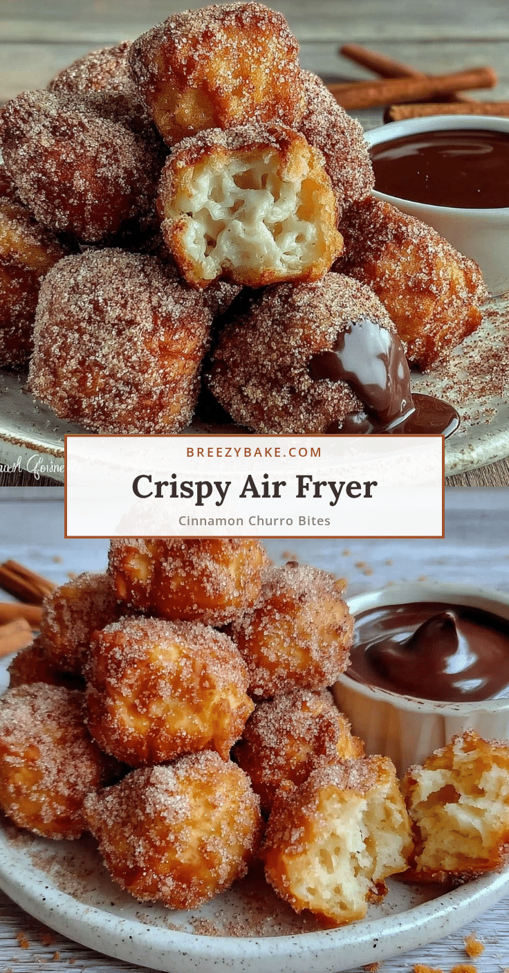 air fryer cinnamon sugar churro bites recipe