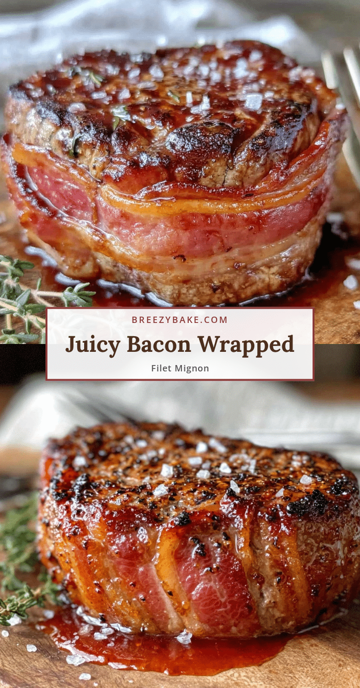 Bacon Wrapped Filet Mignon recipe