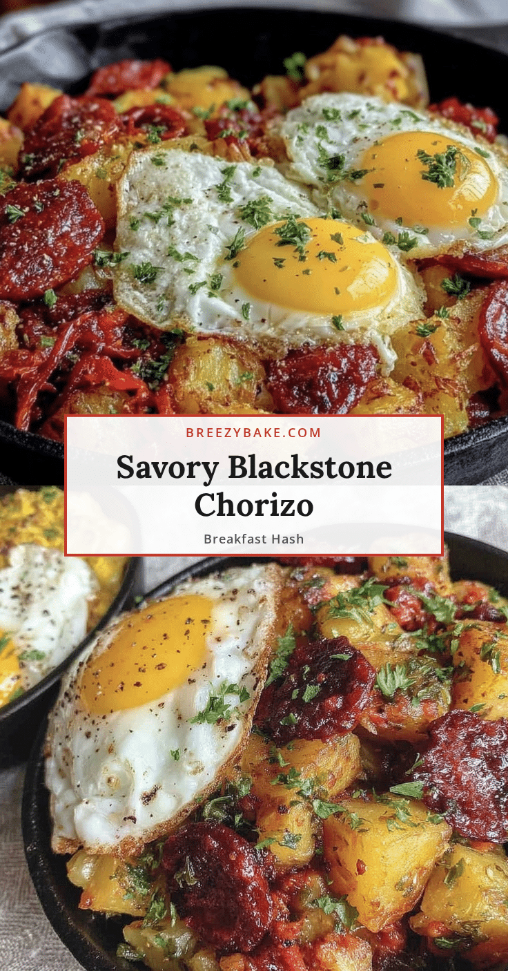 Blackstone Breakfast Hash with Chorizo recipe
