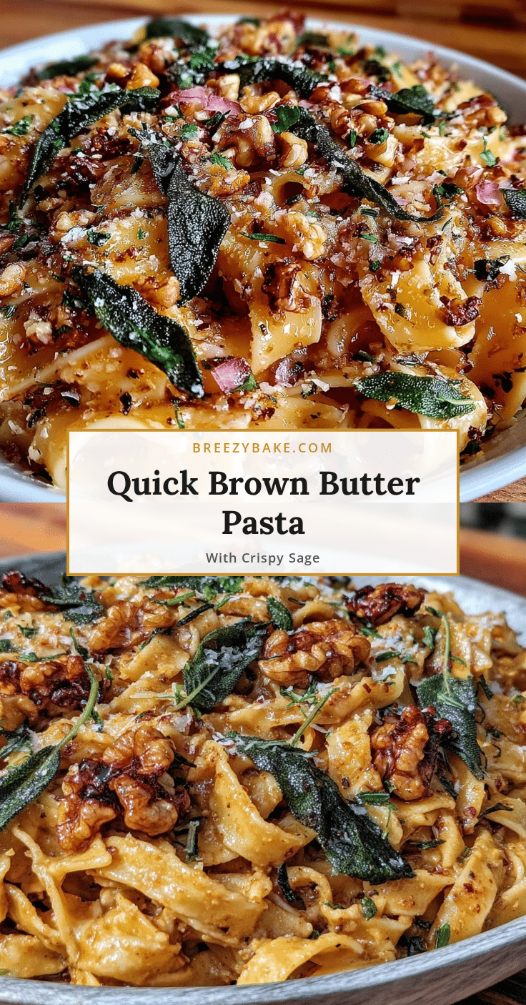 brown butter pasta recipe