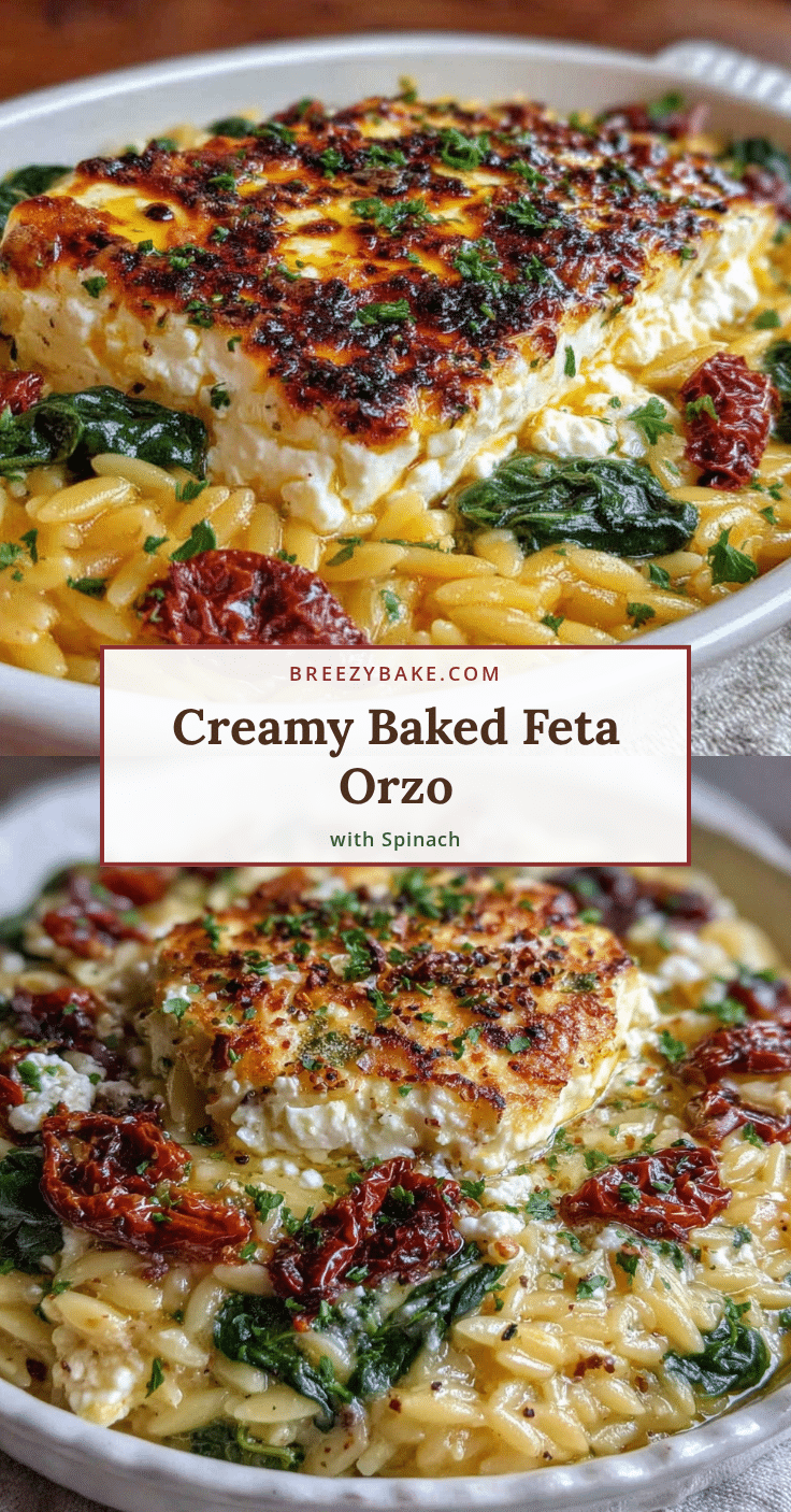 creamy baked feta orzo recipe