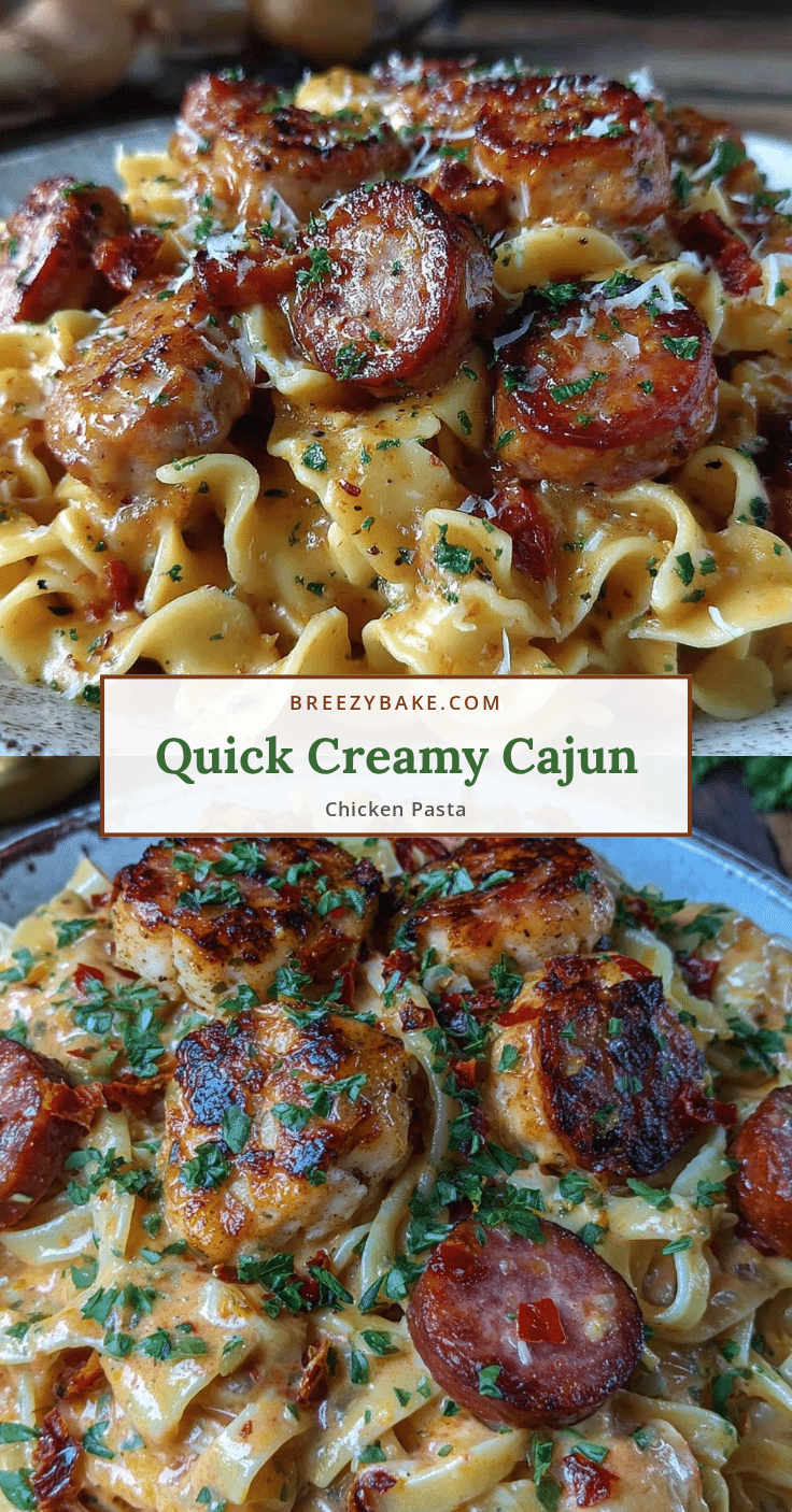 creamy cajun chicken pasta with andouille recipe