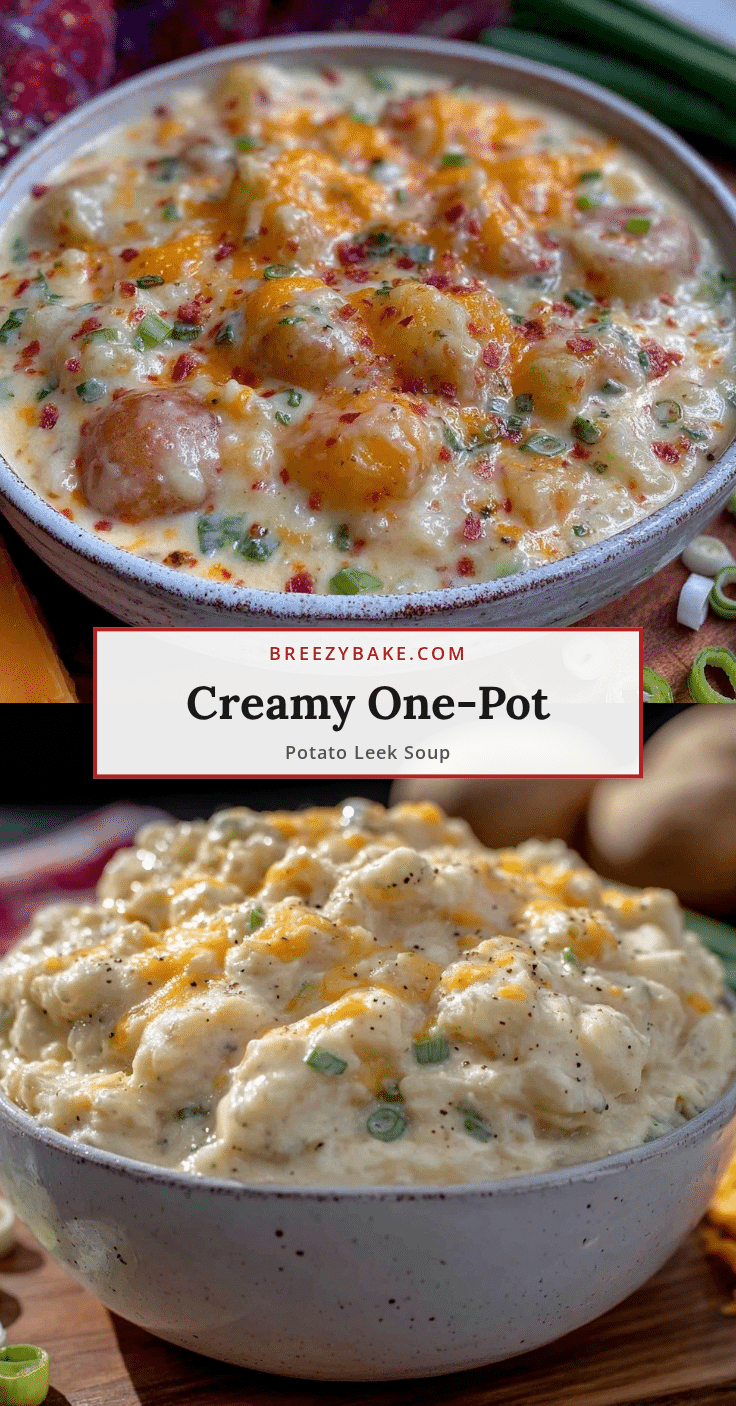 creamy one-pot potato leek soup recipe