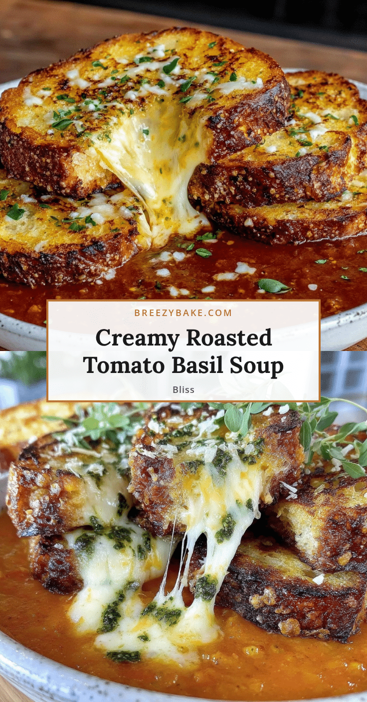 creamy roasted tomato basil soup recipe