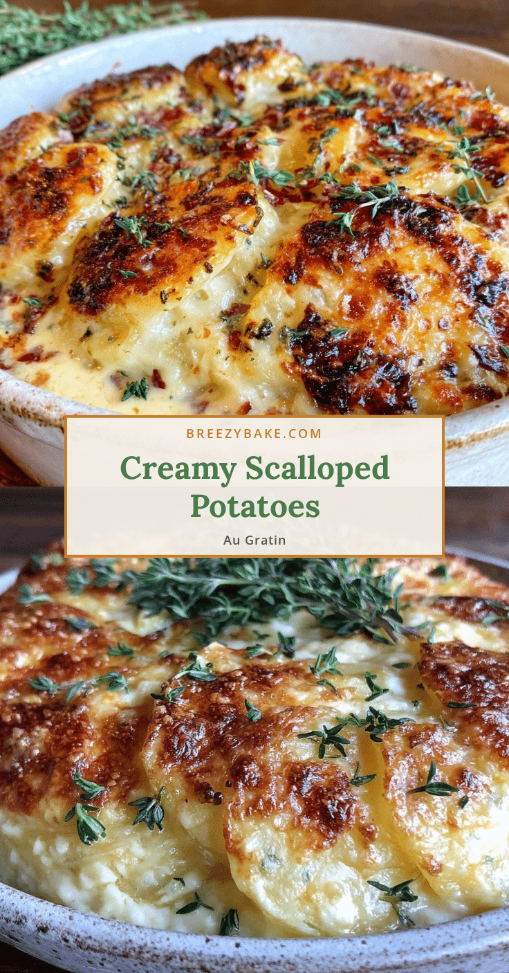 creamy scalloped potatoes au gratin recipe