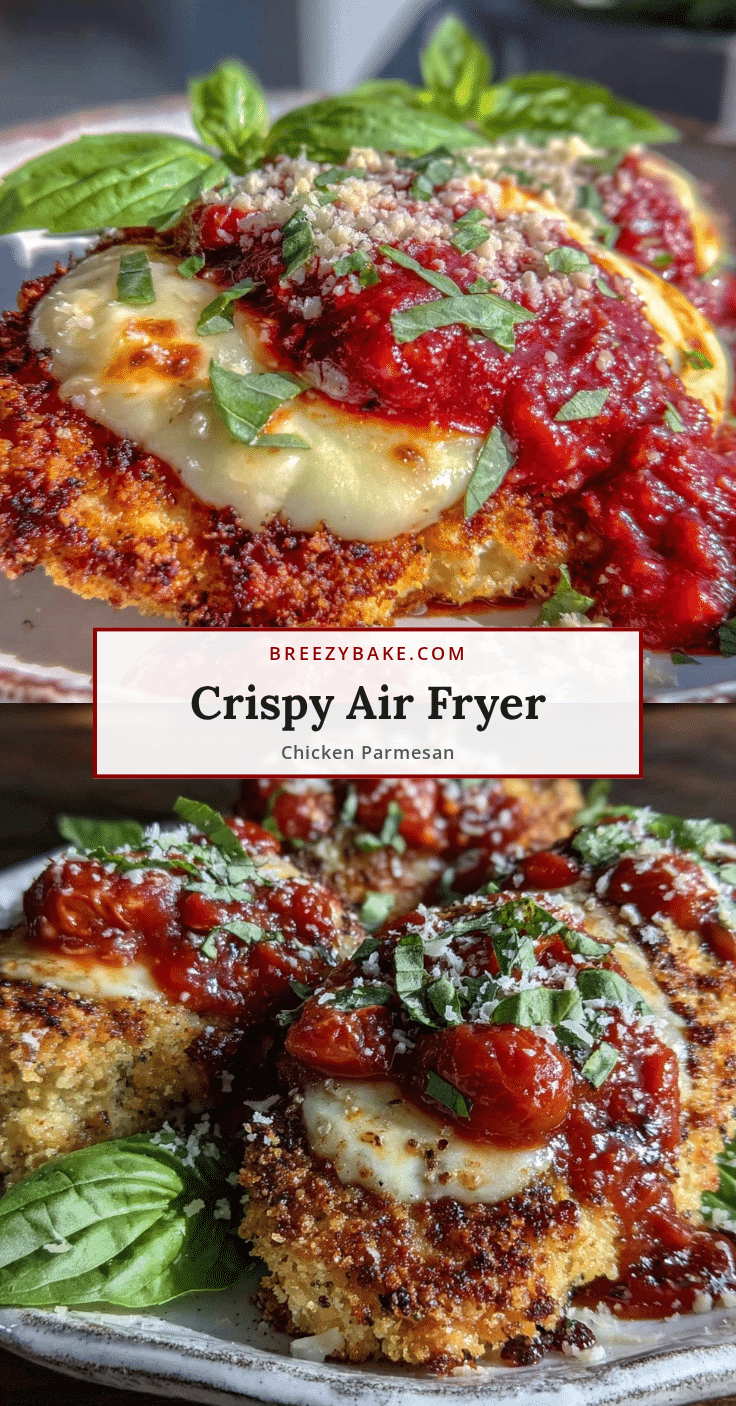 crispy air fryer chicken parmesan recipe