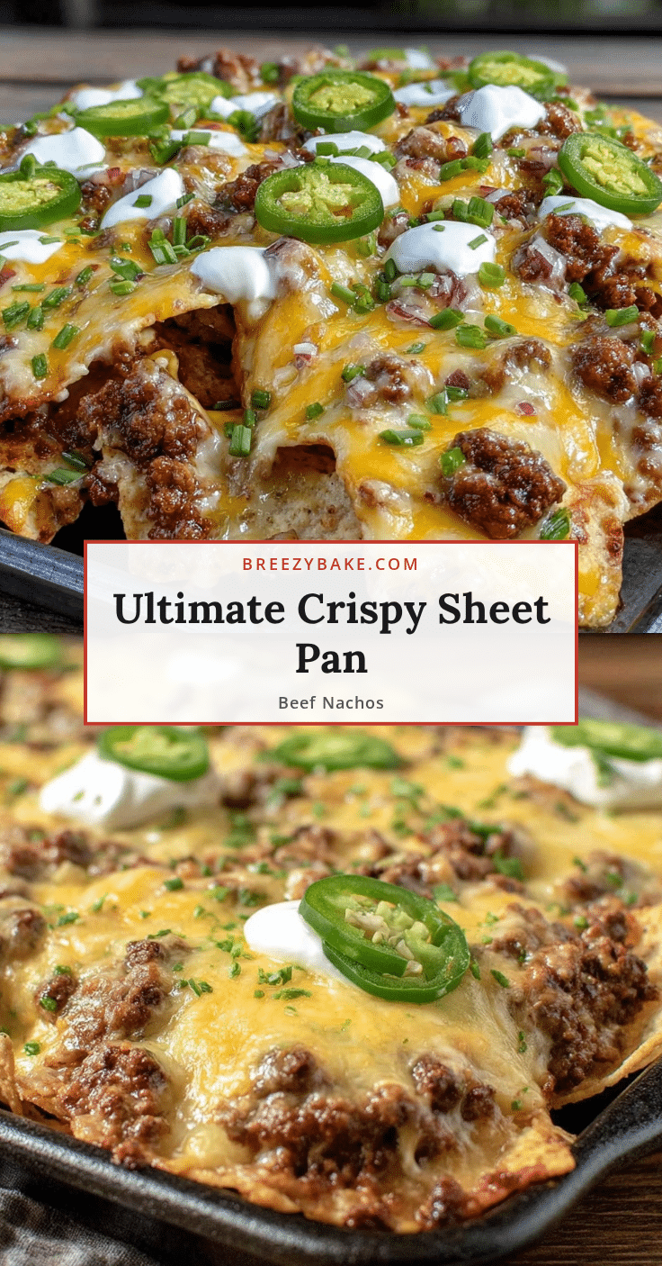 crispy sheet pan ground beef nachos recipe