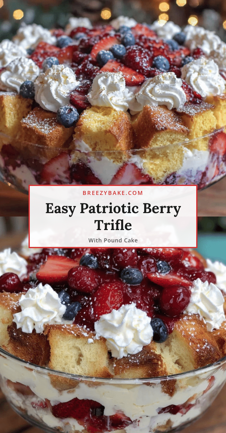 easy patriotic berry trifle bowl recipe