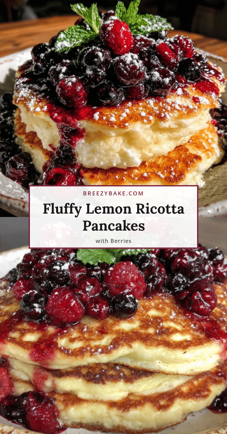 fluffy lemon ricotta pancakes recipe
