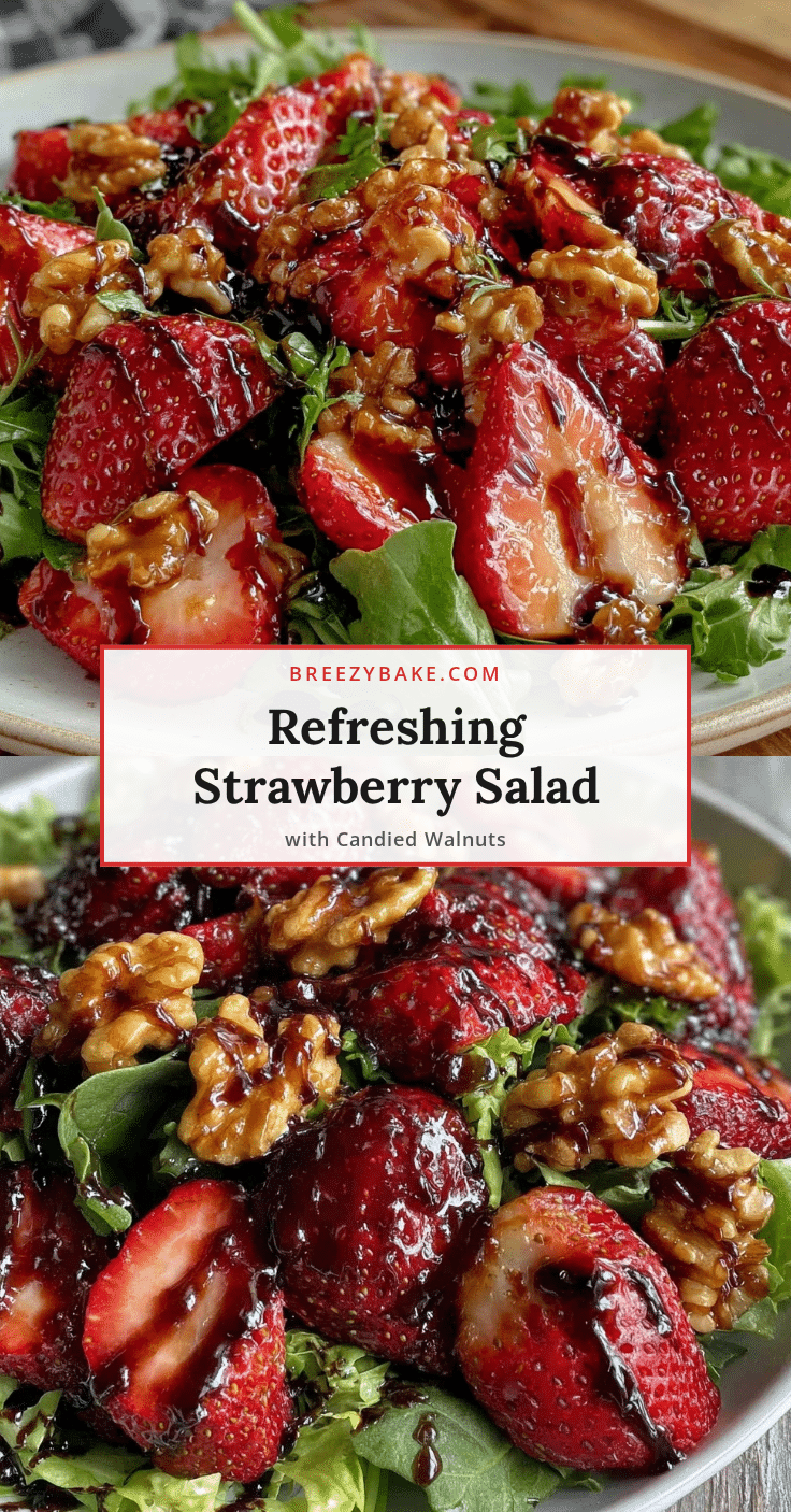 fresh cold strawberry salad recipe