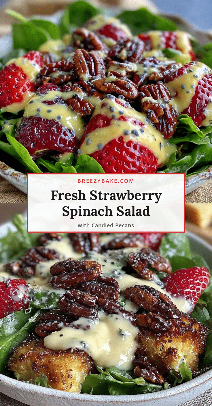 fresh strawberry spinach salad recipe
