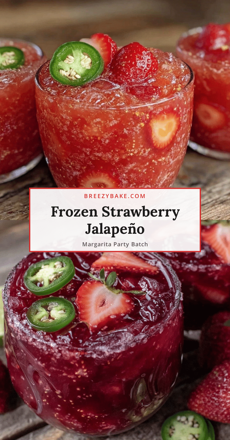 frozen strawberry jalapeño margarita recipe