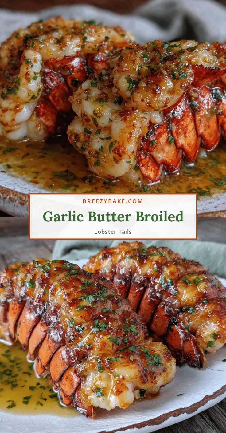 garlic butter broiled lobster tails recipe