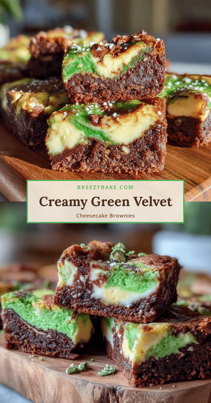 green velvet cheesecake swirl brownies recipe