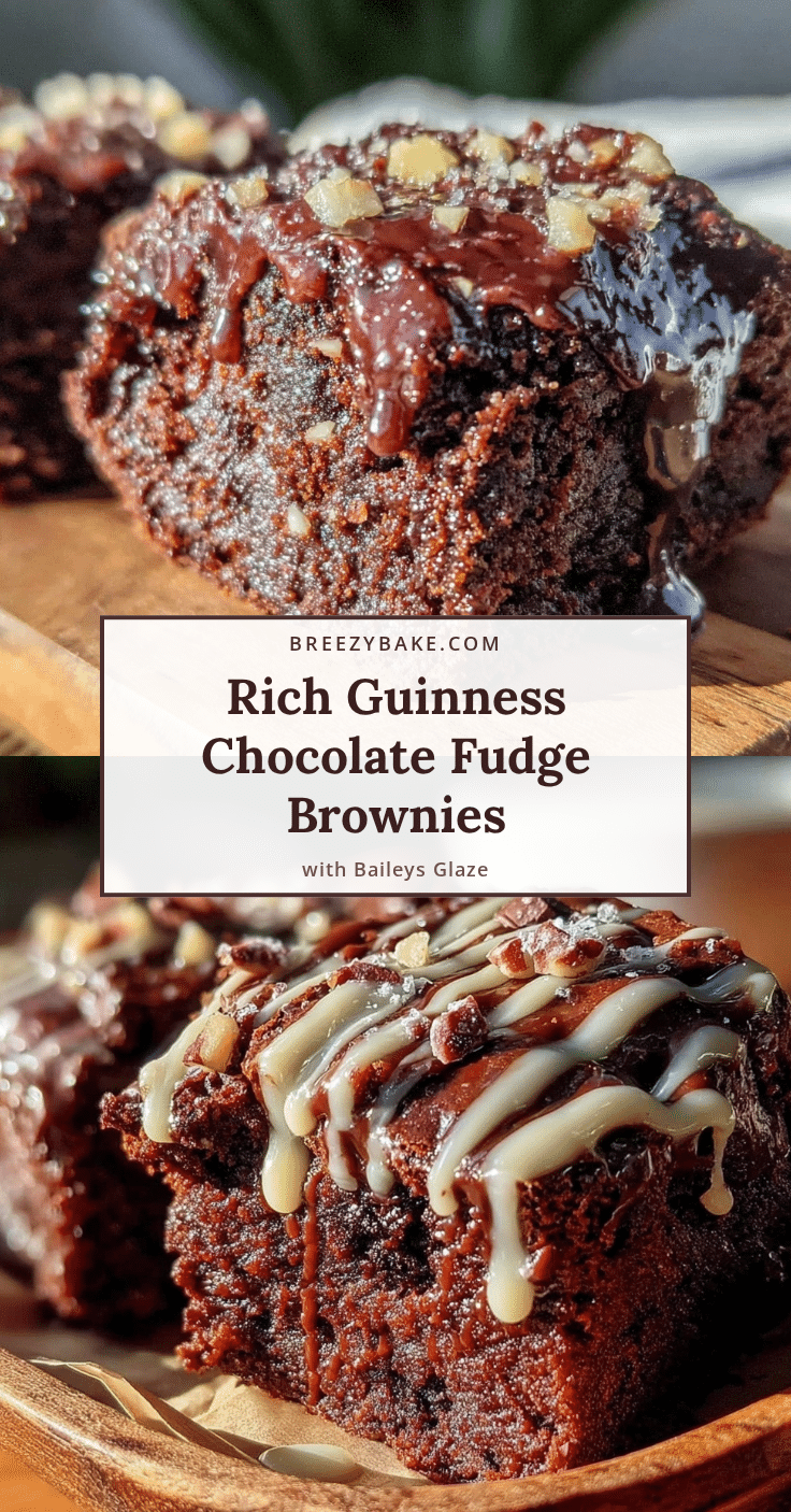 Guinness chocolate fudge brownies recipe