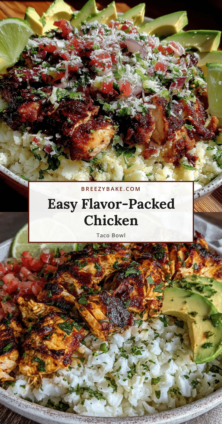 healthy chicken taco bowl recipe