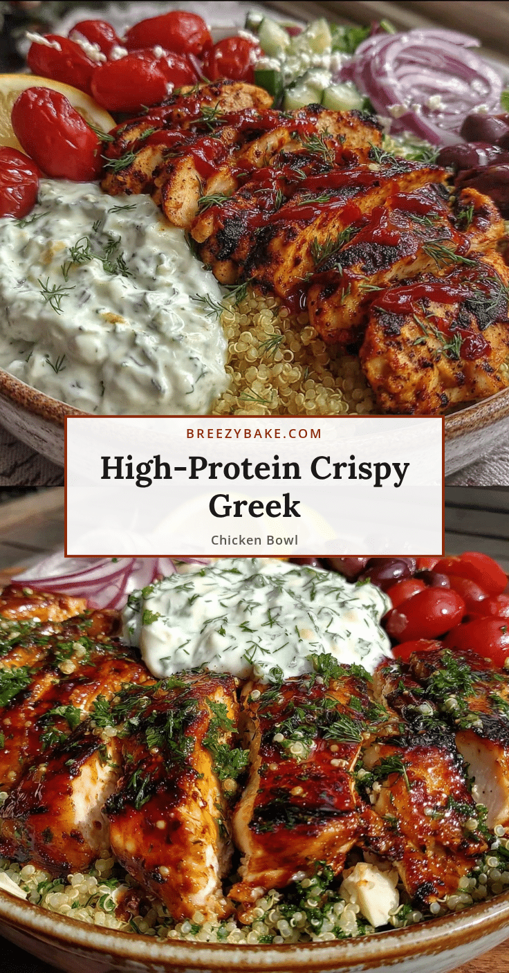 healthy high-protein greek chicken bowl recipe
