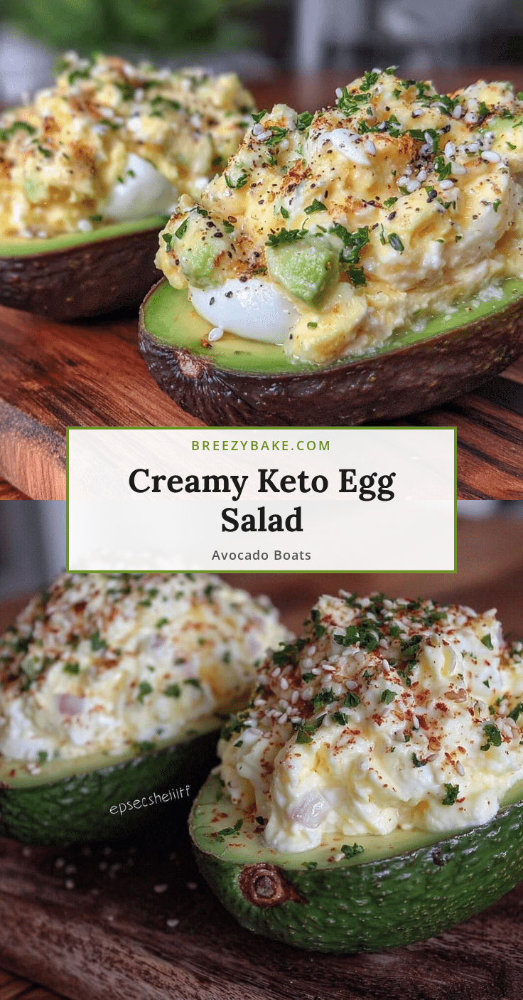 Healthy Keto Egg Salad Stuffed Avocados recipe