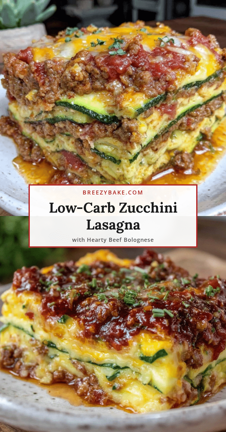 healthy low-carb zucchini lasagna recipe