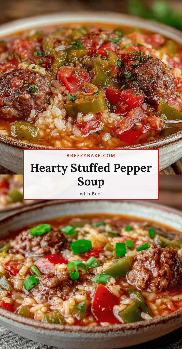 hearty stuffed pepper soup recipe