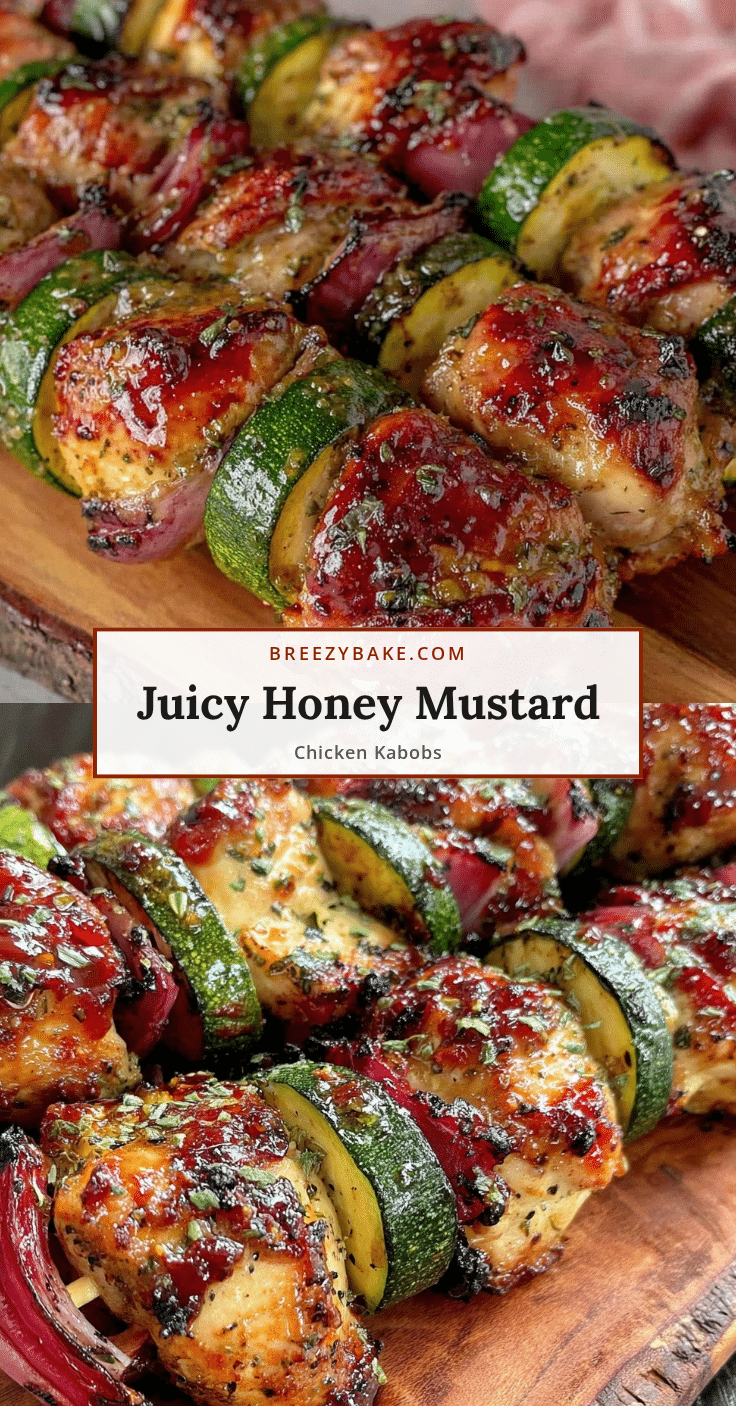honey mustard chicken kabobs recipe