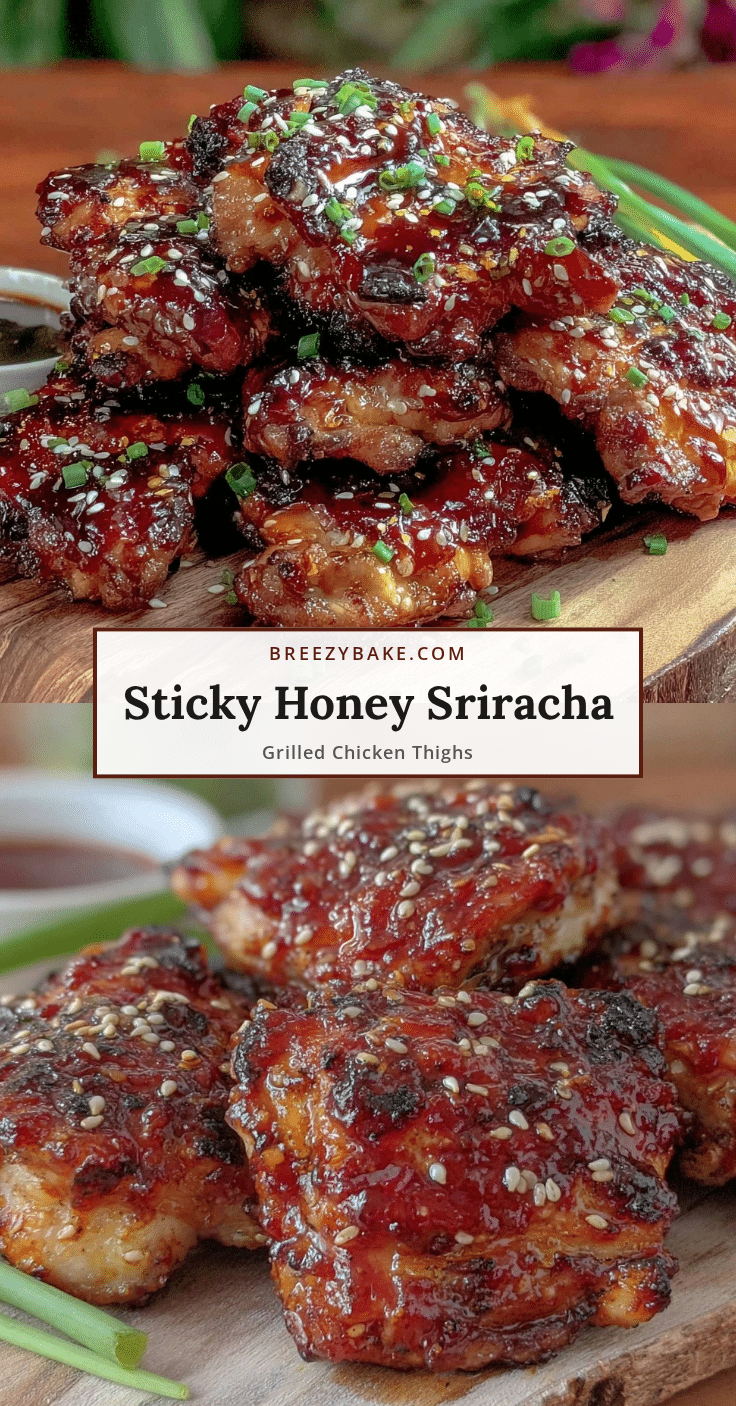 honey sriracha grilled chicken thighs recipe