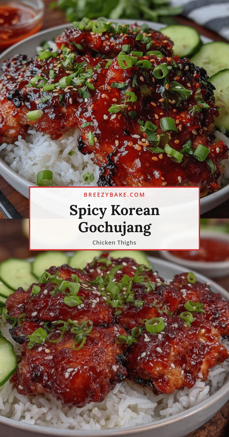 Korean Gochujang Chicken Thighs recipe