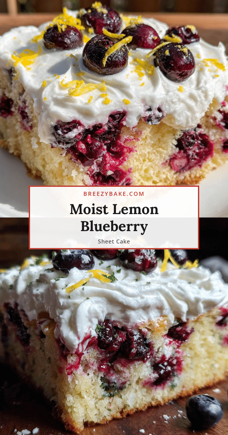 lemon blueberry sheet cake recipe