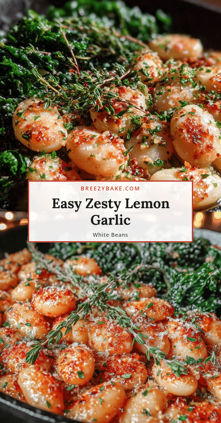 lemon garlic white beans recipe