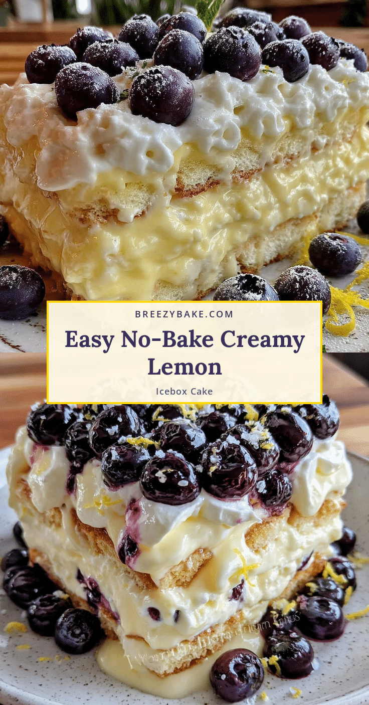 No-Bake Lemon Icebox Cake recipe