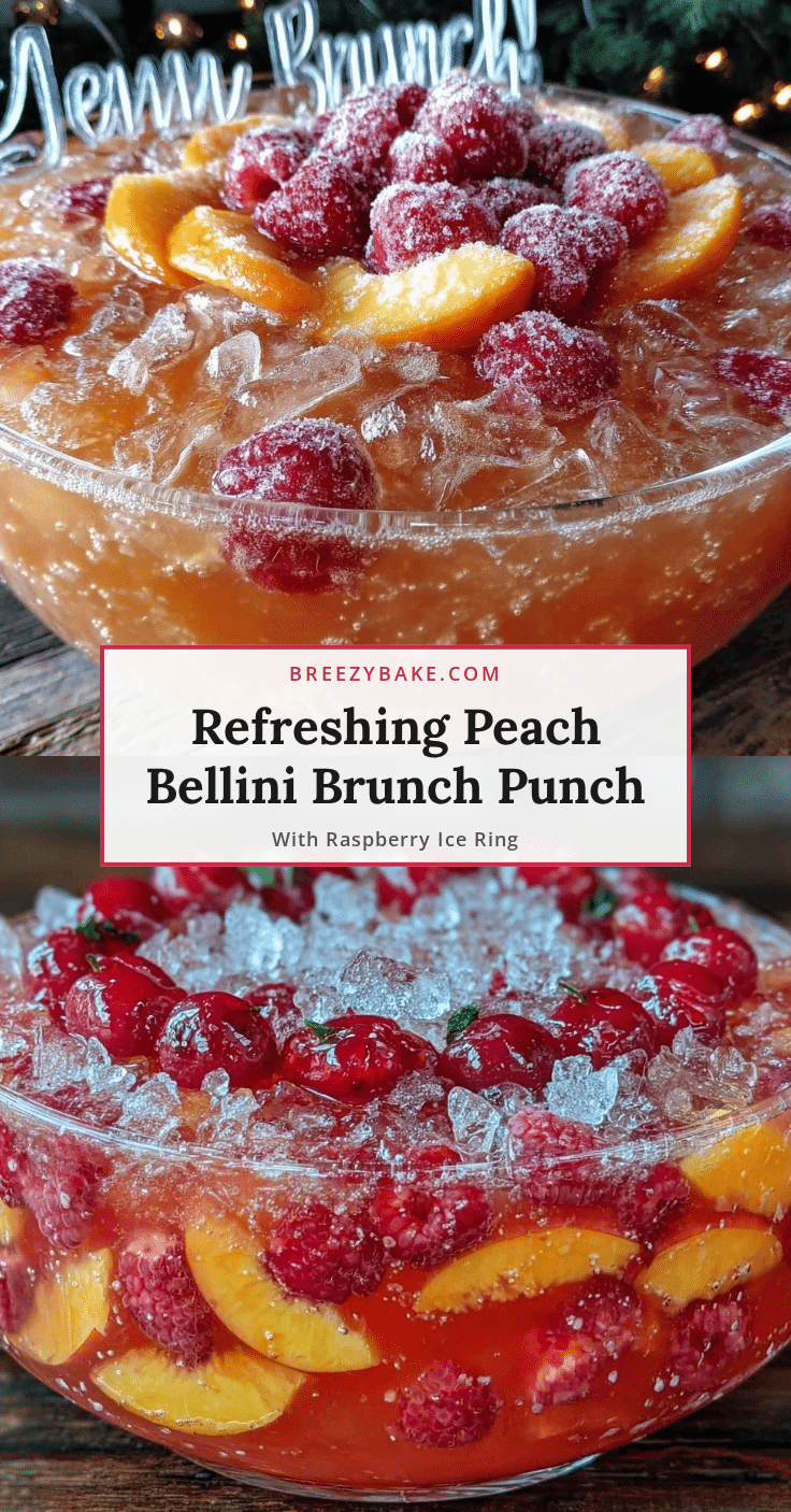 peach bellini brunch punch recipe