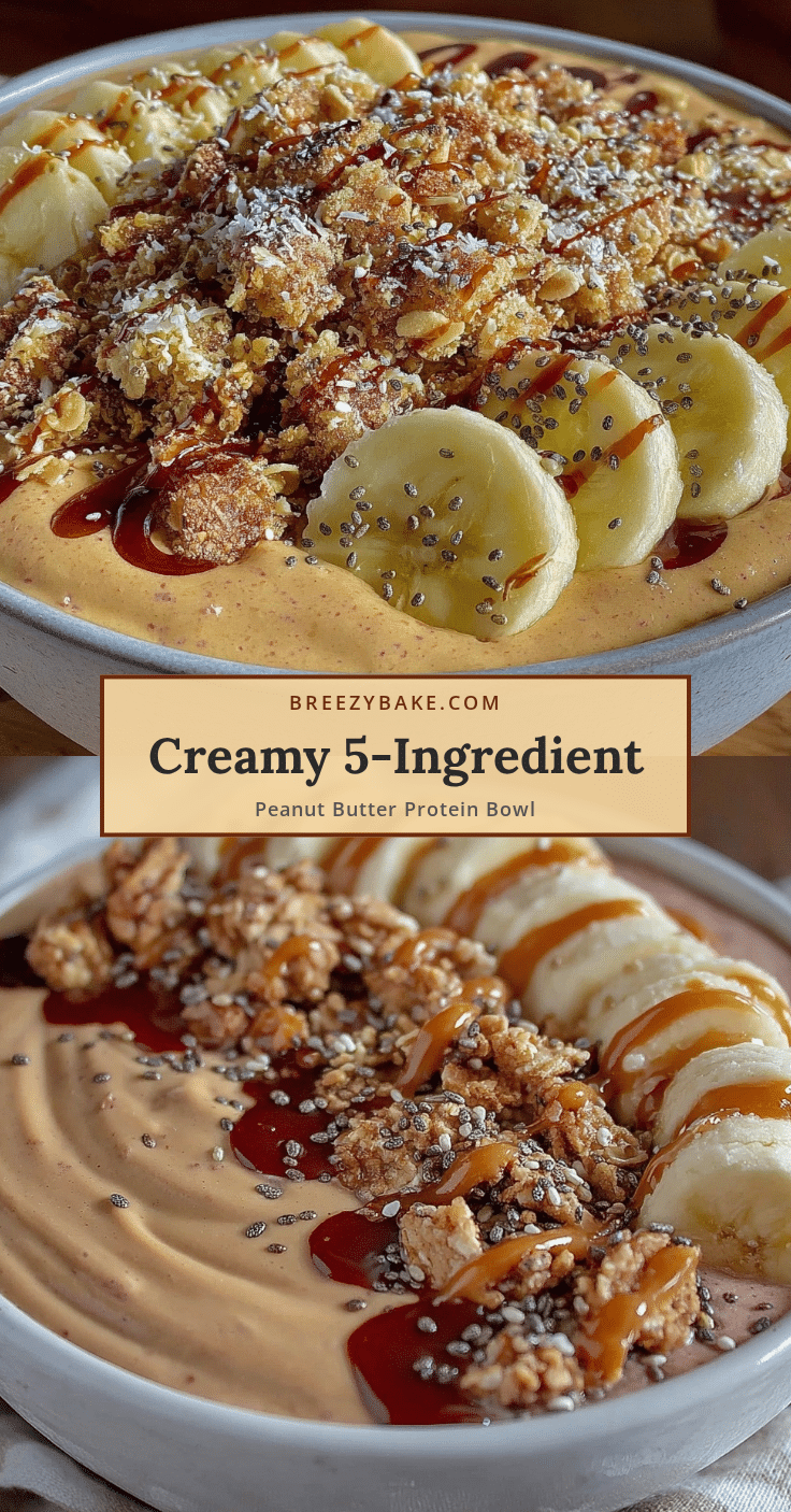 peanut butter protein smoothie bowl recipe