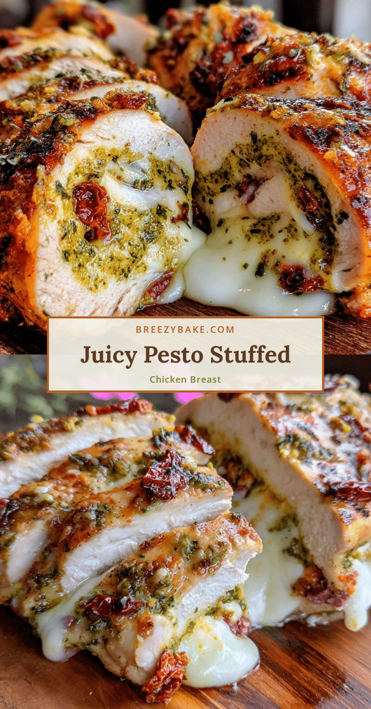 pesto stuffed chicken breast recipe