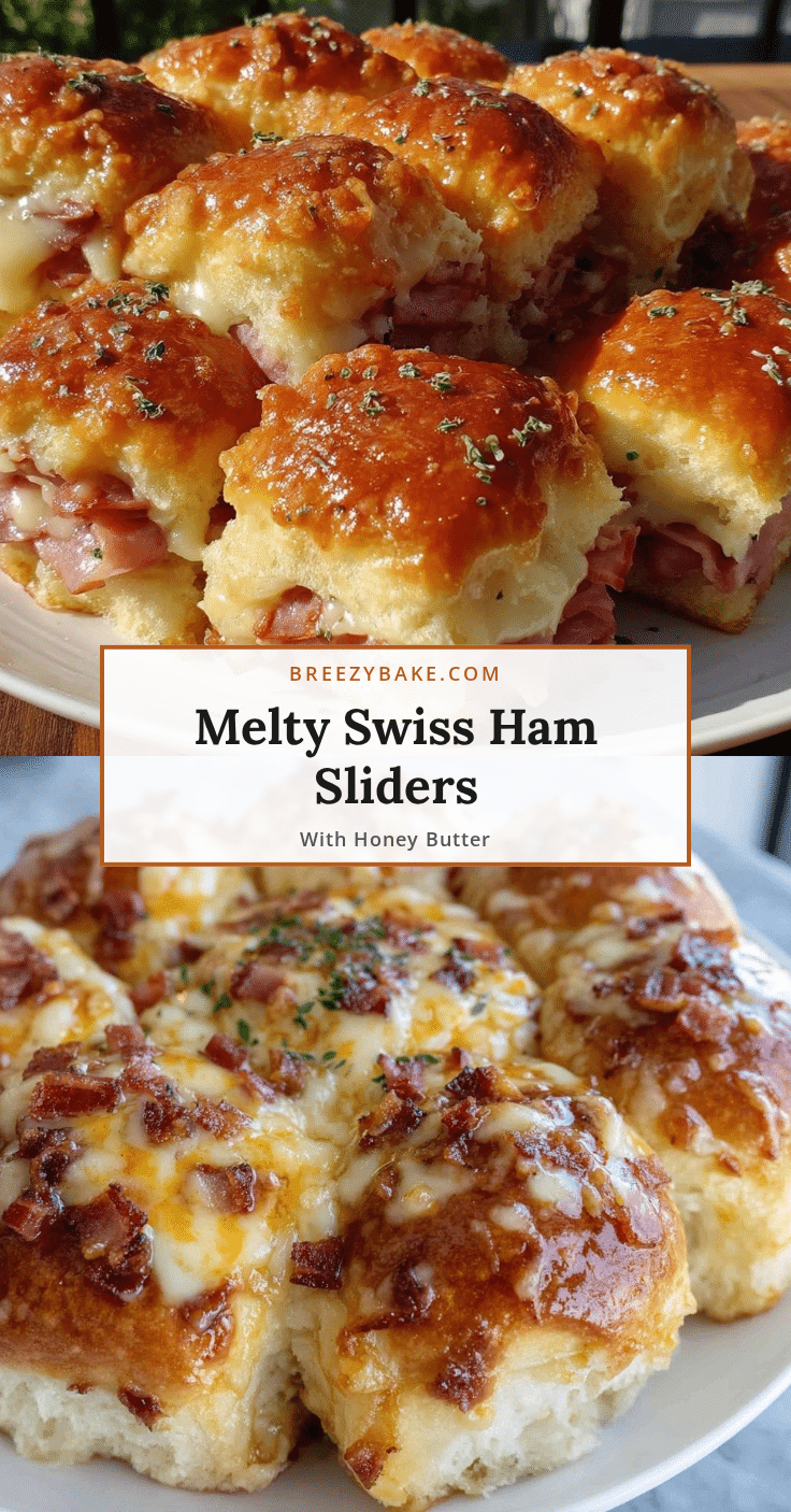 pull-apart ham and Swiss sliders recipe