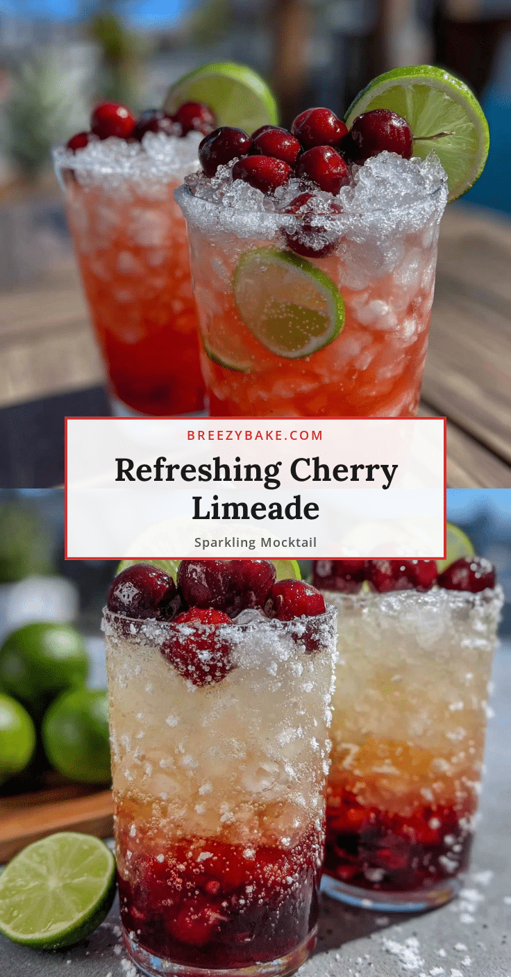 Refreshing Cherry Limeade Mocktail recipe