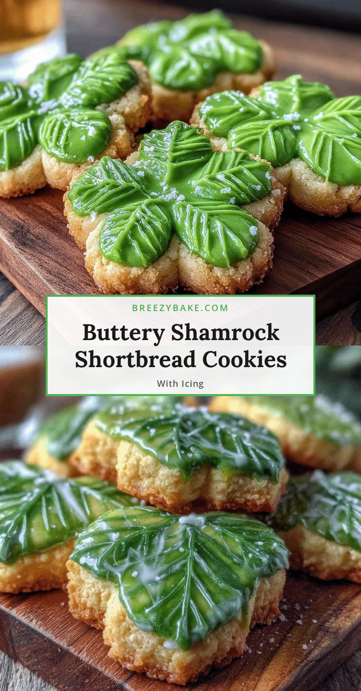 shamrock-shaped shortbread cookies recipe
